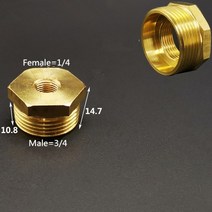 철근커플러 각종커플러 에어공구 수공구황동 육각 부싱 감속기 파이프 피팅 1/8 1/4 3/8 1/2 3/4 나사산, 07 Female 02-Male 06