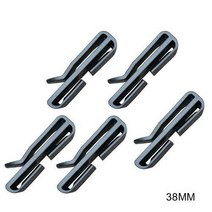 5PCS 몰리 웨빙 허리 버클 스트랩 벨트 엔드 클립 조정 키퍼 전술 배낭 캠핑 하이킹 야외 군사 도구, [01] Black 38mm