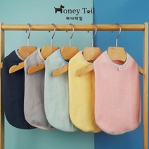 [바보사랑] 허니테일 강아지옷 티셔츠 민소매 나시티 실내복 애견의류 S-3XL[허니테일], 색상/사이즈:차콜/XL