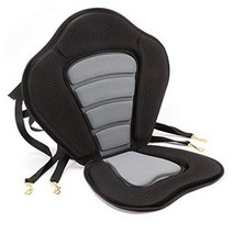 디럭스 카약 시트 패딩 낚시 보트 좌석 조정 보트 좌석 쿠션 높은 백 편안한 등받이 지원, 하나, 검은 색