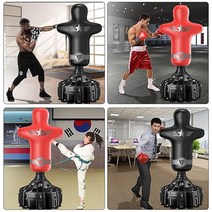 사람 모형 샌드백 훈련 장비 권투 복식 용품 체육관, 사람모형 1.7m 레드 세트
