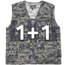 노블진 고급 면1+1 남자작업조끼 여름근무복 단체복조끼 메쉬