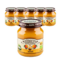 루돌프 유기농 퓨레 120g, 망고맛, 6개