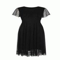 더아이잗뉴욕 더아이잗 도트 케이프 장식 레이스 원피스 IK5A0OP46