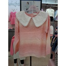 로엠걸즈 세일50% 8층 데일리 등원 그라데이션 빅카라 블라우스 스웨트 RGKW22W2P