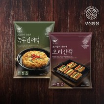 기타 [사옹원] 부침명장 녹두빈대떡 400g(200gx2개)+오미산적 450g(75gx6개)