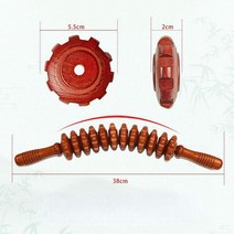페이스롤러 니들롤러 마사지롤러 나무 치료 롤러 마사지 도구 핸드 셀룰 라이트 트리거 포인트 스틱 림프, 03 Coffee