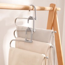 후키 층층이 바지걸이 치마걸이 3P 화이트 그레이 2종