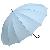 바람에 강한 16 개 뼈 × 유리 섬유 뼈 사양 발수 효과가 높은 듀폰 사의 테프론 가공 원단 × 수중은 고급 합피 감기 세련된 여성 우산 사용 용이성 발군의 직경 104cm 60cm 점프 우산 (블루)