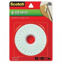 3M 매직테이프리필 폼양면테이프 OPP테이프 사무용풍 스카치 환경판테이프, xz@ 3M 폼양면테이프 2240 24mm 4m, *vd
