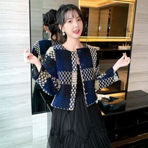 여성 트위드 숏 자켓 야상 재킷 여자 봄 가을 코트 아우터 빅사이즈 20대 30대 40대 예쁜 코디 하이 엔드