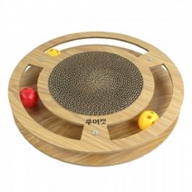 캣공방 우드 서클 고양이스크래쳐 골판지 장난감72394EA, 1, 본상품선택