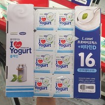 [풀무원] 다논 아이러브 요거트 플레인 80g x 16개입 (대가상회), 아이스박스포장