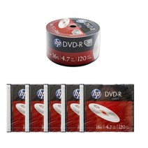 hp DVD-R 4.7GB 16배속 공dvd, 5장