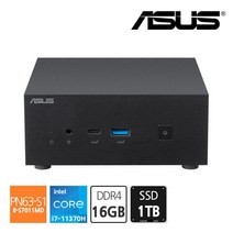 에이수스 ASUS PN63 미니PC 인텔 i7-11370H RAM 16GB + SSD NVMe 1TB 데스크탑 초소형 컴퓨터, 기본, 기본