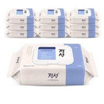 정성 저자극 와이드 물티슈 캡형, 80매, 35팩