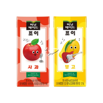 미닛메이드 조이 195ml 2종 사과 16팩+망고 16팩=총32팩, 단품, 단품