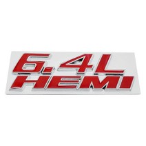이자카야 일본 소품 인테리어 6.4L HEMI 자동차 스티커 3D 금속 후면 트렁크 사이드 엠블럼 배지 닷지 챌린저 크라이슬러 칼리버 여행 캐러밴 듀랑고, 03 Full Black