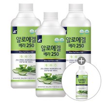 두리농산 알로에겔 베라250 3병+1병덤(총4병), 단품없음, 선택완료