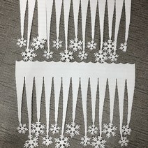 고드름 뾰족얼음세트 스펀지 트리만들기 스펀지트리장식 화이트 트리장식