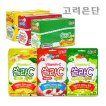 고려은단 쏠라C 비타민C 구미 8개입 X 5개 (3가지맛 택1), 복숭아맛