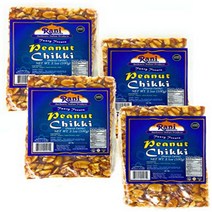 Rani Peanut Chikki (Brittle Candy) １00g (3.5oz) x Pack of 4 ~ All Natural | Vegan | No colors | Glut, 1