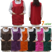 비비실크앞치마/ 55~88까지 프리사이즈/사이즈조절/단체맞춤 최고/요양원앞치마/복지센터앞치마/식당서빙/부녀회앞치마, 녹색