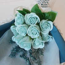늘솜아뜰리에 변함없는사랑 비누장미 20송이 꽃다발 조화 꽃다발, 민트