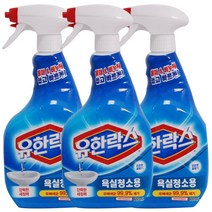 유한양행 유한락스 욕실청소 500ml, 600ml, 3개