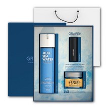 그라펜 제주 해수 올인원 로션 200ml 립밤 7g 포마드 50g 선물세트 393529, 1세트