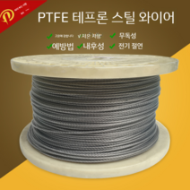 대용량 안전 로프 스텐 코팅 비너 2.5mm 3.0mm 공예용 액자걸이 와이어 레일 고하중, 와이어 3.0mm 접착 10 m가격