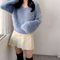 포디룩 [겨울데이트룩!] 플리츠 뒷밴딩 코듀로이 미니스커트