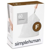 심플휴먼 휴지통 쓰레기 재활용 분리수거 봉투 리필 25L 30L 사이즈 F 60개입, 1세트, 이미지참조