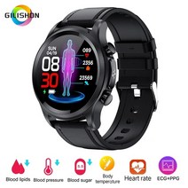스마트시계 학생 워치 무통 무채혈 당요 혈당 혈압 측정 밴드 ECG PPG 남177, Black Belt