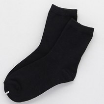 남자 캐주얼 무지 검은색 깜끔 양말 1켤레