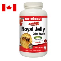 뉴트리돔 캐나다 프리미엄 로얄젤리 1000MG 60/120/300캡슐 천연 로열젤리 소프트젤 N129 N130 N131, 60캡슐