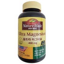 네이처 메이드 울트라 마그네슘 400mg (1 406mg x 175캡슐), 1병