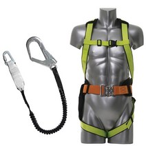 전체식안전벨트 안전그네 죔줄 23호 형광 적훅