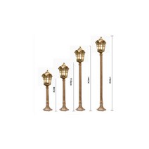 파워솔라 유럽풍엔틱전기가로등 체크무늬1등 80cm 110cm 140cm 170cm 잔디등 정원등 공원등 펜션등 인테리어등 가로등, 83cm