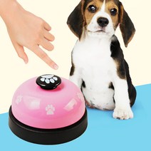 해피앤퍼피 강아지 훈련벨 고양이 간식종 간식벨 훈련종 초인종 클리커, 1개, 간식벨_연핑크