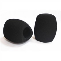 마이크 폼 윈드실드 커버 핸드헬드 인터뷰 마이크용 40mm 오프닝, 01 Black