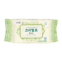 크리멜로 내츄럴허브 물티슈(리필) 100매, 1개