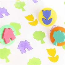 아트박스/민화샵 유아미술놀이 EVA 도장놀이 손잡이도장 6종세트