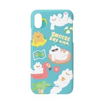 기타 바보사랑[스누즈키튼즈]스누즈아일랜드 블루 하드케이스 for 아이폰X