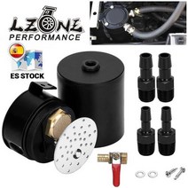 범용 오일 캐치 캔 컴팩트 배플 포트 알루미늄 저수조 탱크 연료 부품, CHINA_TYPE1 Drain Valve, 04 TYPE1 Drain Valve