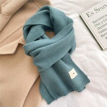 WB 새로운 겨울 따뜻한 니트 솔리드 여성 스카프 패션 한국 스타일 소프트 Neckerchief 레이디 스키니 모직 원사 야외 장식 Stoles