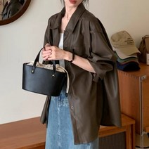 PULLIN / 페이크레더 카라 셔츠 2color_PK23910