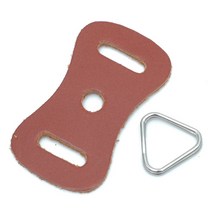 Ho 삼각링＋보호가죽 SET 브라운 - 스트랩 연결링/흠집방지가죽 세트 - 삼각이중링/스트랩연결링