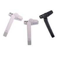 창문손잡이 프로젝트 70번 / 유리창 미는 창문 여닫이 베란다 샷시 잠금장치 크리센트 창문고정, 평 / 회색 / 좌