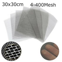 규소 강판 30x30cm 4810203060100200300400 메쉬 스테인레스 스틸 짠 천 스크린 와이어 필터 시트, 10메쉬